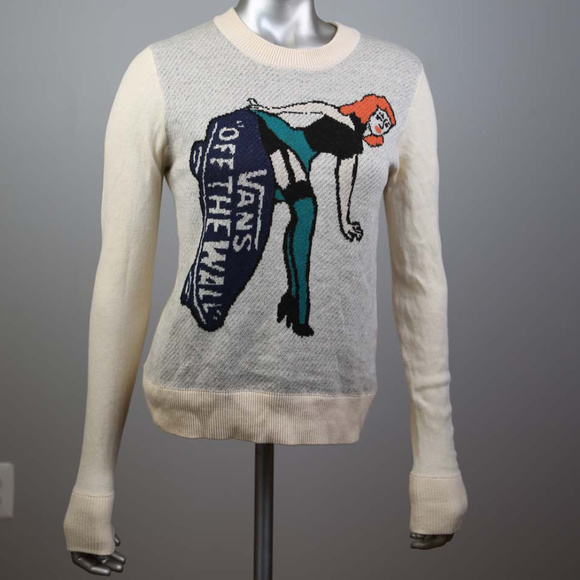 VANS Off The Wall Women's Sweater S/XS NO TAGS - Picture 1 of 8